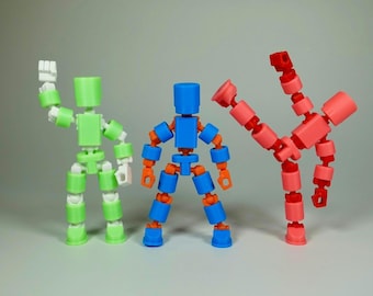 Custom 3D Printed Mini Poseable Action Figure – Your Imagination, Our Creation!