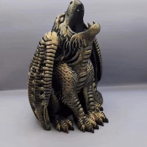 3D gedruckte Drachen Spardose – Ein majestätischer Wächter für Deinen Schatz!