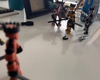 Custom 3D Printed Mini Poseable Action Figure accessories
