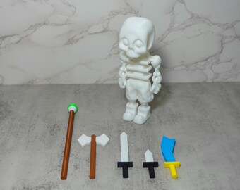 Self standing articulated mystic skeleton