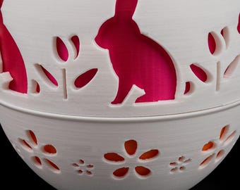Uovo di Pasqua stampato in 3D – "Spring Carves" – 5” di altezza