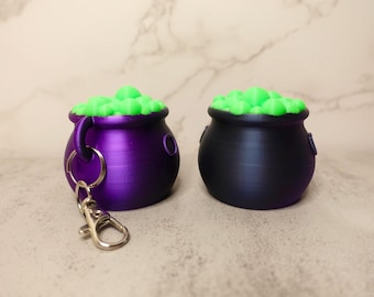 3D-geprinte Halloween-ketelsleutelhanger: griezelige feestbedankje