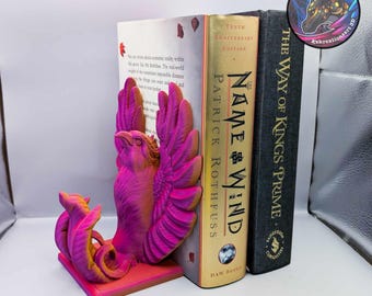 Sujetalibros con fénix impreso en 3D: ¡un majestuoso guardián para tus libros!