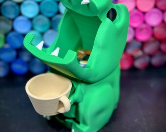 T-Rex tepåsehållare – Riktigt rolig och funktionell!
