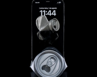Pop the Top Phone Holder – Crushed Soda Can Style