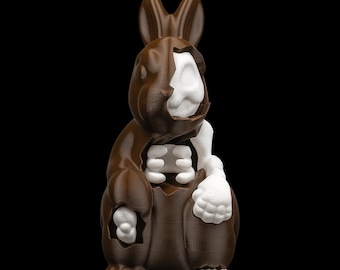 Peter Rottentail the Zombie Rabbit by Revenantfx (chocolate Bunny