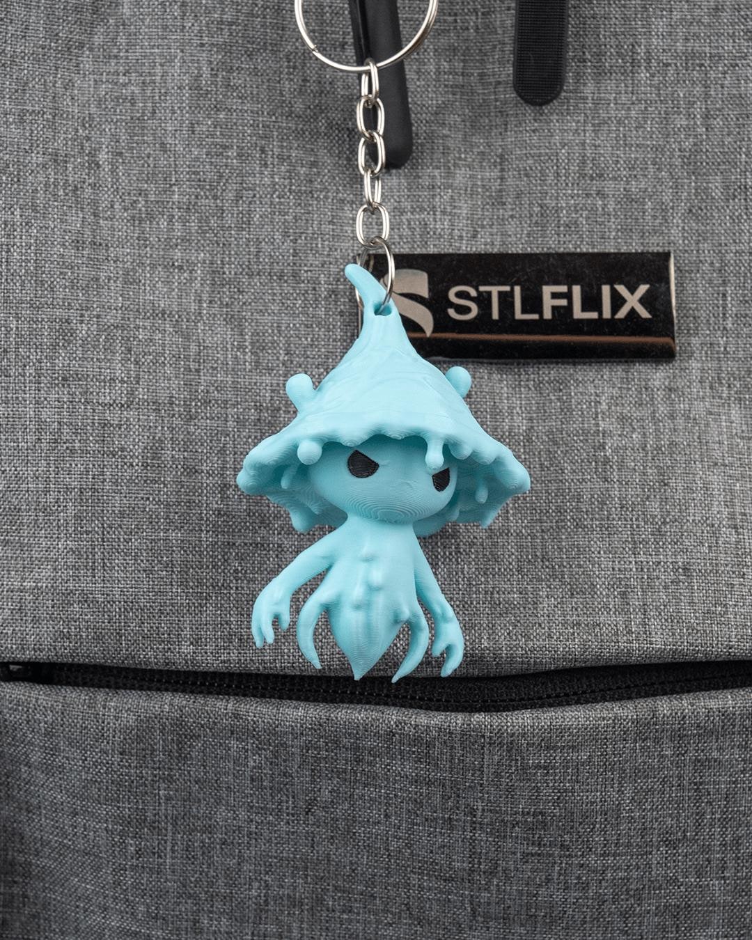 Bloop Water Spirit Keychain, 3D Printed PLA Cute Charm - Etsy