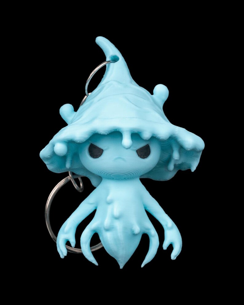 Bloop Water Spirit Keychain, 3D Printed PLA Cute Charm - Etsy