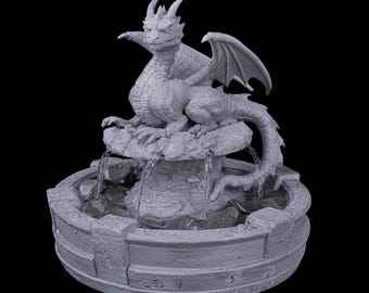 Resting Guardian Tabletop Fountain