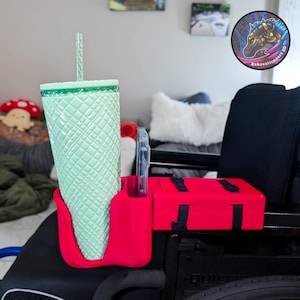Armrest Cup + Phone Holder – For Wheelchairs On The Go