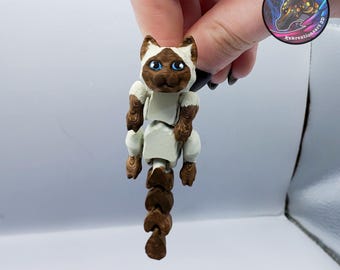 Scruffed Flexi Cat Keychain – Pocket-Sized Purrfection!