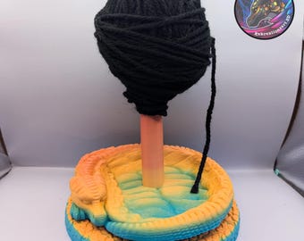 3D Printed Dragon Yarn Spinner