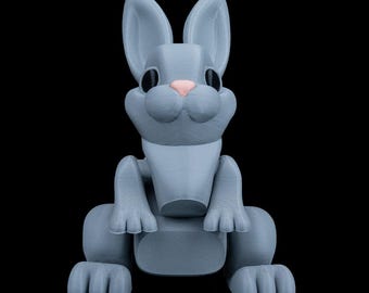 3D Printed Flexi Bunny: Articulated Fidget Toy
