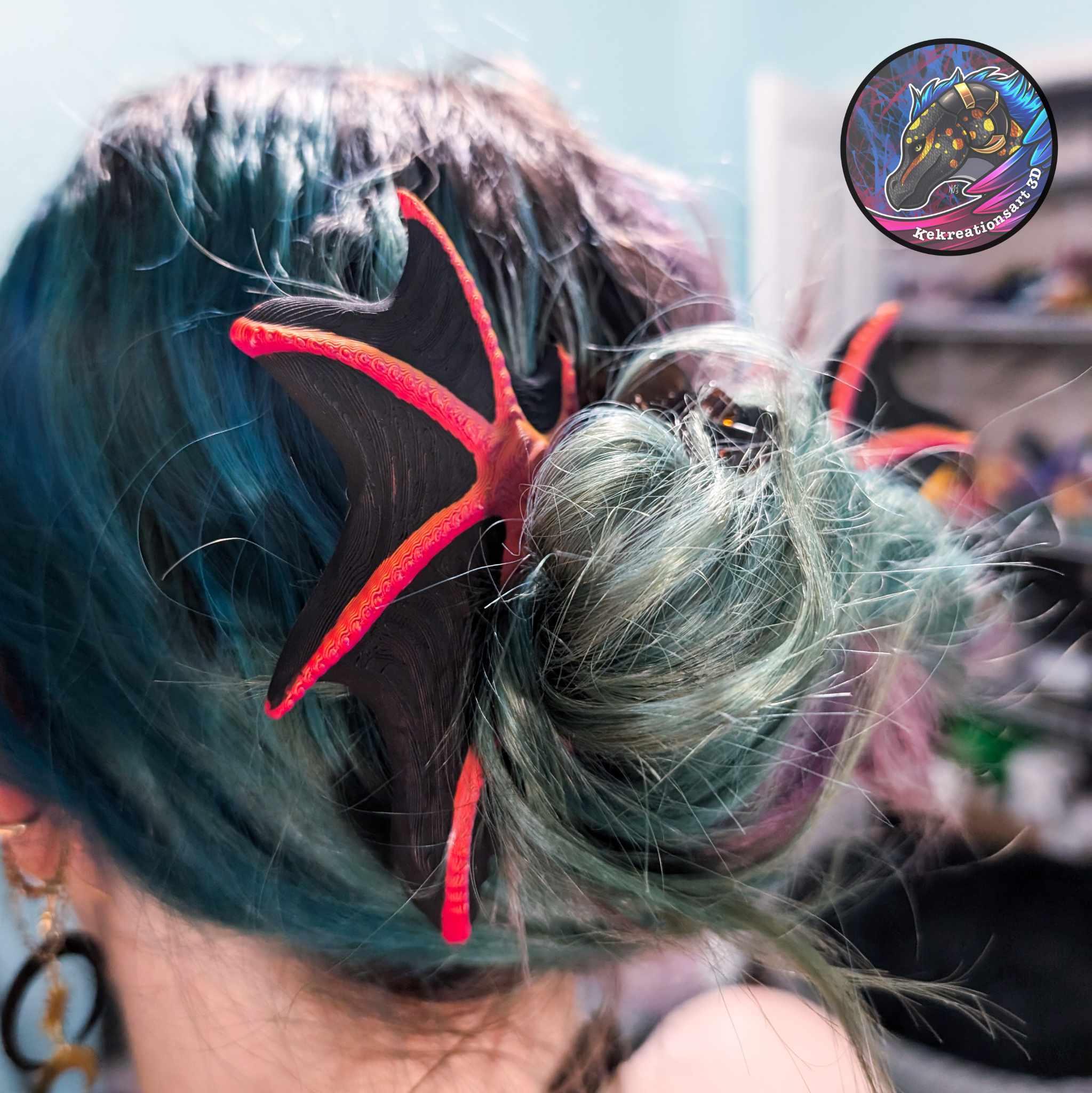 3D Printed Dragon Wing Hair Sticks: Fantasy Cosplay Accessory - Etsy