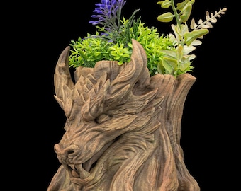 Grove Keeper – Dragon Head Planter for Mythical Greenery