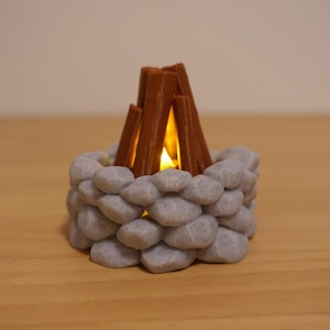3d printed Campfire LED Tea Light