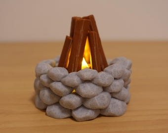 3d printed Campfire LED Tea Light