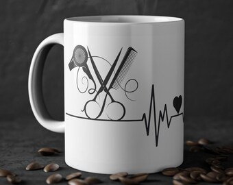 Tazza da caffè per parrucchiere, regalo per parrucchieri, regalo di compleanno per donne, regalo per uomini, amico, parrucchiere, grazie, laurea, collega, detto, barbiere