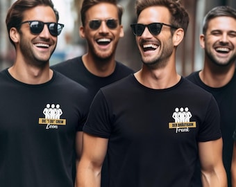 Personalized JGA Shirt Men, Name Groom Team Gift Friend, Party Crew Outfit, Group, Man Bachelor Party, Funny Saying
