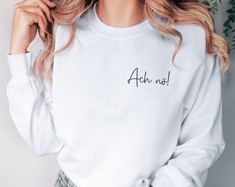 Oh no, a white statement sweater, funny quote sweater, minimalist women's/men's clothing, boyfriend/wife, birthday gift, man