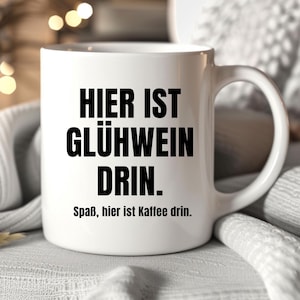 Mulled wine mug, alcoholic saying, funny Christmas gift for woman, man, friend, wine, Santa Claus, ceramic coffee mug, tea mug, cocoa mug, Santa