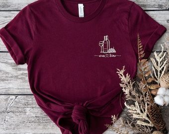 Wine Shirt white black wine slogan funny girlfriend birthday gift idea woman hen party bride team crew party night tour trip girls' night out vino