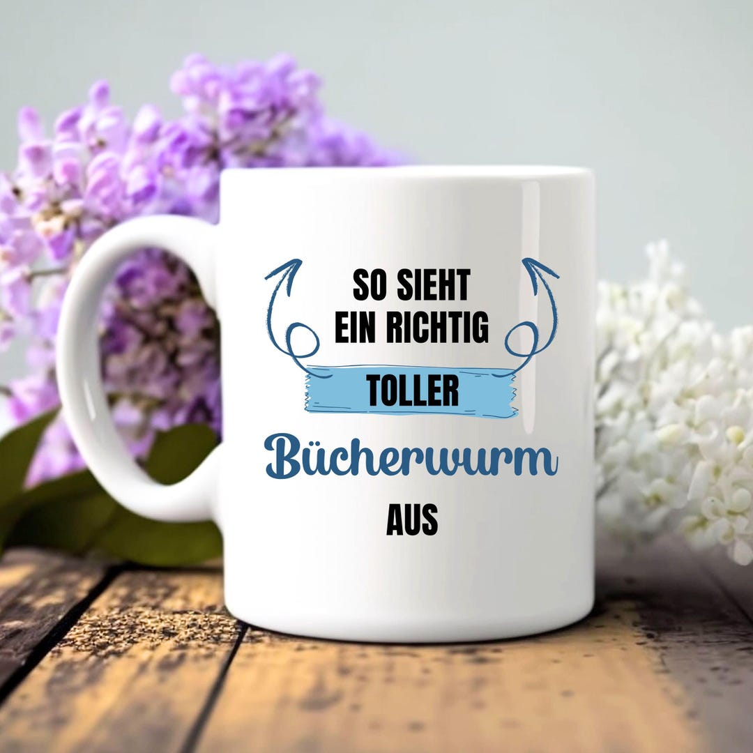Bookworm Mug, Book Lover, Woman, Birthday Gift Idea, Man, Bookworm ...