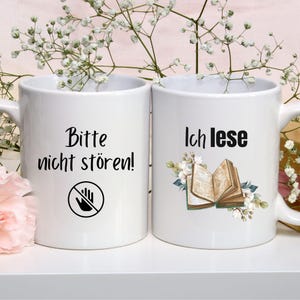 Caneca divertida com estampa de livro, com a frase "Por favor, não perturbe", ideal para fãs de leitura, presente para amantes de livros, mulheres, aniversários, homens, amigos, para café, caneca de cerâmica, chá.