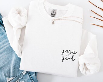 Women's Yoga Pullover Pilates Slogan Sweatshirt Funny Sport Girlfriend Birthday Gift Woman Statement Shirt Fitness Studio Sweater Humor Fun
