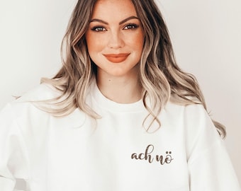 No pullover, leopard print statement sweatshirt, funny leopard pattern sweater, minimalist women's clothing, boyfriend, wife, birthday gift, quote