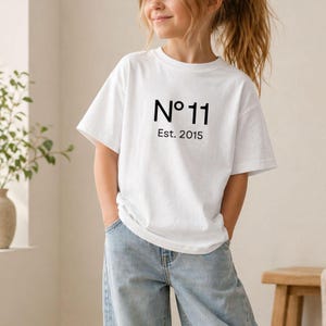 11. Geburtstag T-Shirt für Kind Teenager elf Jahre Shirt 11er Mädchen Geburtstag Geschenk Idee Party Outfit Tochter Spruch Herz Motiv Junge