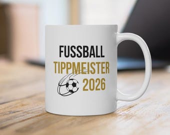 Football Tip Master Gift Idea Tip Game Mug World Cup 1 Win Tip Game Prize Ceramic Coffee Mug First Place Sports European Championship