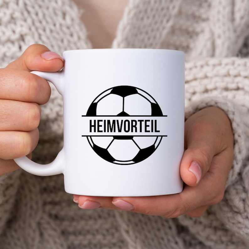 EN Funny Saying Mug, Ceramic, Coffee, Football Home Advantage, White