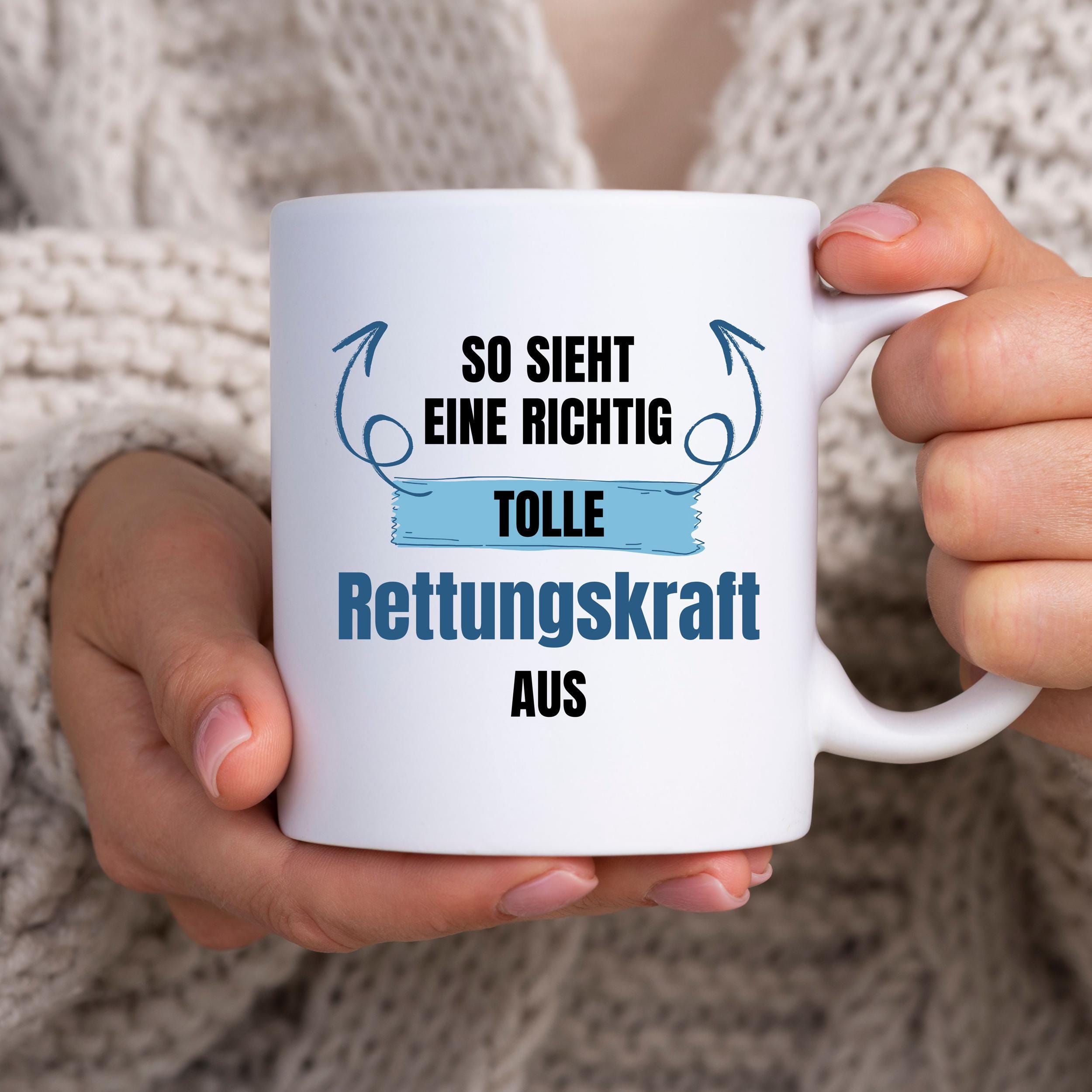 Persönliche Rettungsdienst-Tasse – Lustiger Kaffeebecher Mit Namen & Spruch Für Sanitäter & Notfallsanitäter