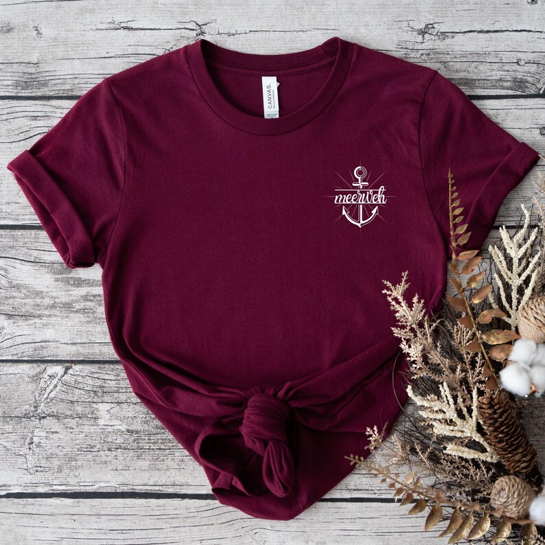 DESegler Geschenk Weihnachten,Anker Spruch Shirt segeln,Freundin