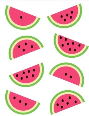 Watermelon Seed File Folder Counting Game - Etsy