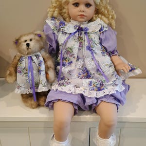 Lloyd Middleton's Royal Vienna Doll Collection HALEY & HARMONY Vinyl, Rare Autograph by Lloyd, Original Box, With Teddy Bear