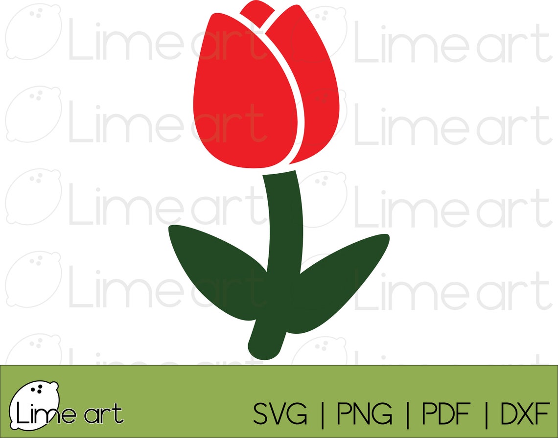 Tulip Clipart SVG, Digital Download for Cricut - Etsy