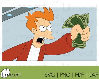 Futurama Fry Meme Clipart SVG, Digital Download for Cricut