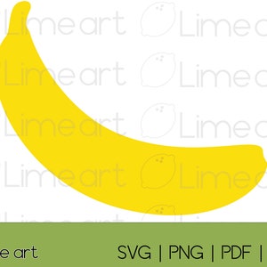 Banane Clipart SVG, digitaler Download für Cricut