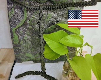 Reptile Paracord Vine System for 12x12x18 Terrarium and Vivarium! Climbing Enrichment. Knotted by hand, Made in the USA