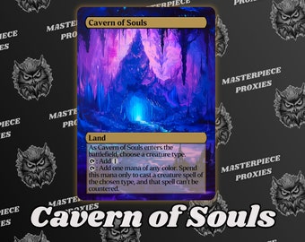 Cavern of Souls MTG Card - Custom Fantasy Art Series - Full-art Custom MTG proxies - High Quality Cards for your Favorite decks!