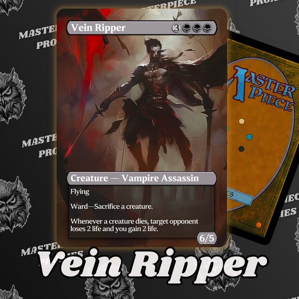 Vein Ripper MTG-Karte – Custom Fantasy Art Series – Benutzerdefinierte MTG-Proxys mit voller Kunst – Hochwertige Karten für Ihre Lieblingsdecks!