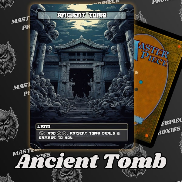 Ancient Tomb MTG Card- Japanese Custom Art Series - Unique Full-art Custom MTG proxies - High Quality Cards for your Favorite decks!