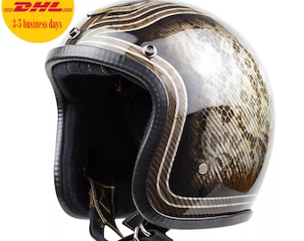 ハンドメイドCakilバイクヘルメットカスタムインナーブラックグロス