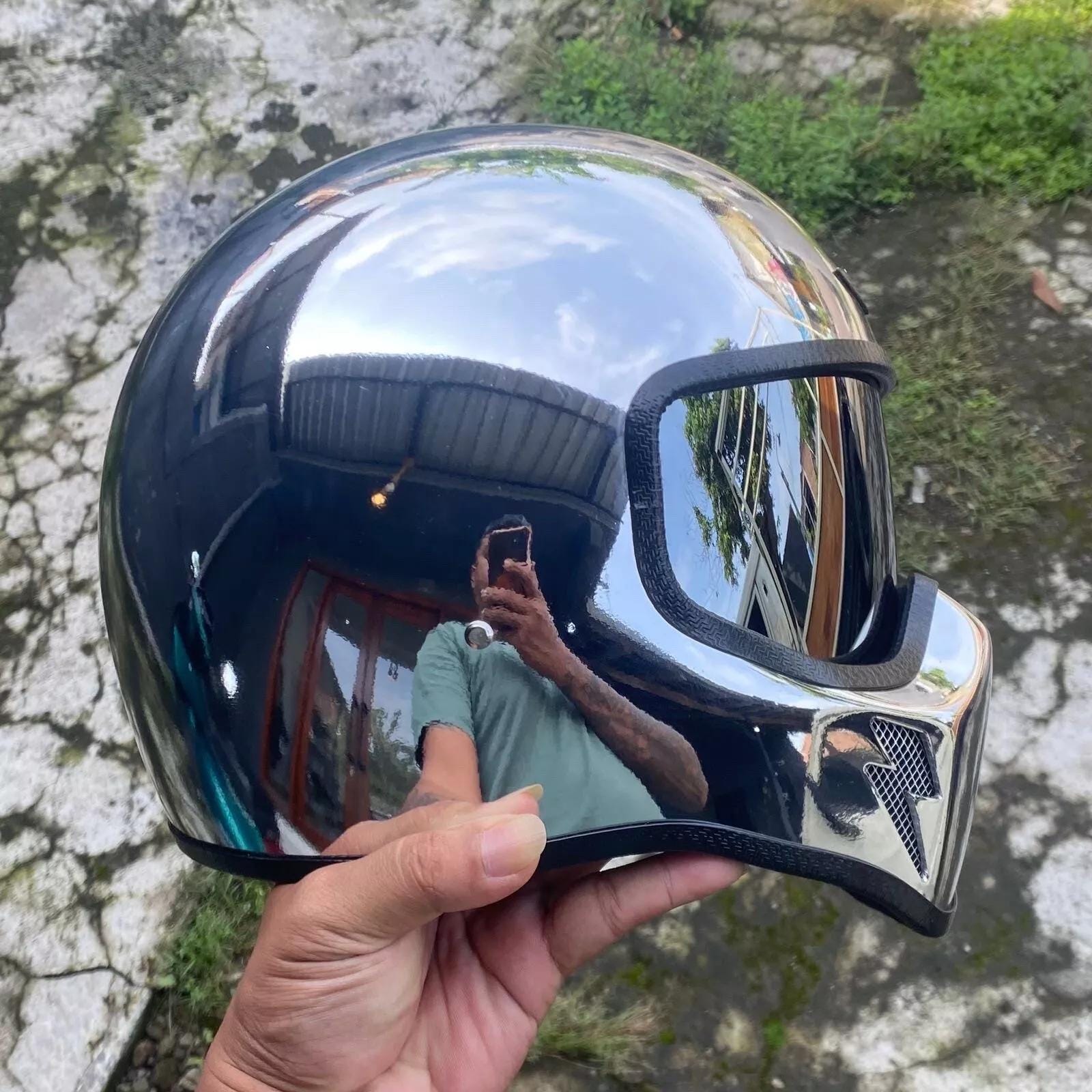 custom cruiser motorcycle helmet Amazon.com: Vintage Motorcycle Helmet Adults Open-Face Motorbike Helmets  Retro Half Helmet for Scooter Moped Baseball Cap Men and Women Street  Cruiser Jet Style DOT Certified Helmet -A-M : Automotive