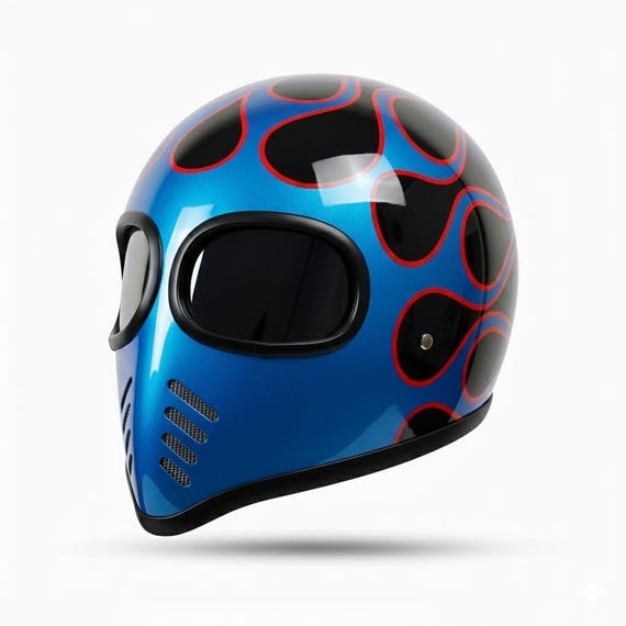 dark blue motorcycle helmet Sentinel Recon Matte Black/Blue Chrome 2x density EPS liner that provides progressive impact absorption Harley-Davidson® Men's Capstone Sun Shield