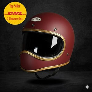ボバー・チョッパー・カフェレーサー用カスタムバイクヘルメット