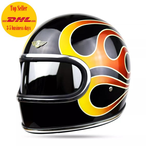 5xl motorcycle half helmet CKX VG500 Solid Matte Brown Green Helmet size Large