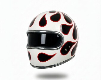 bell full face flame helmet with Hand Painted Flames – Chasing Freedom causing bacteria Bell Moto-3 Chemical Candy Flames